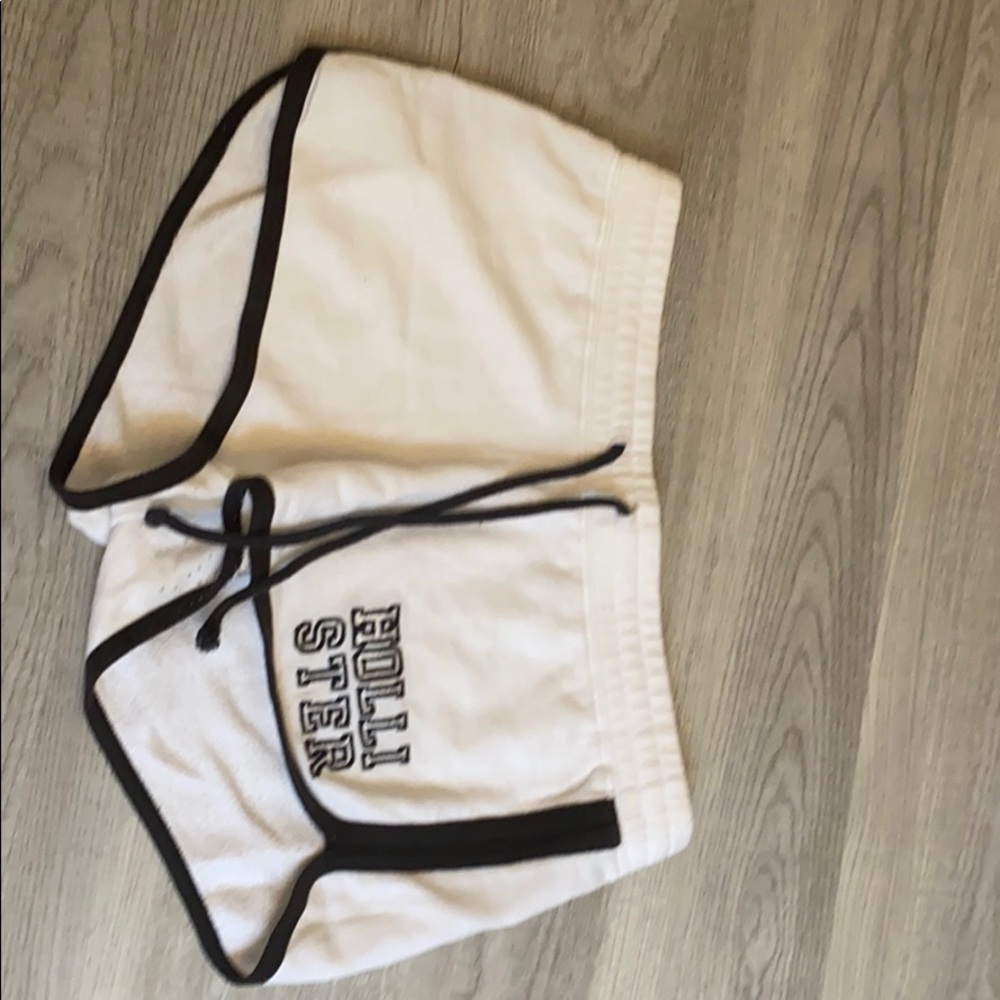 black and white shorts